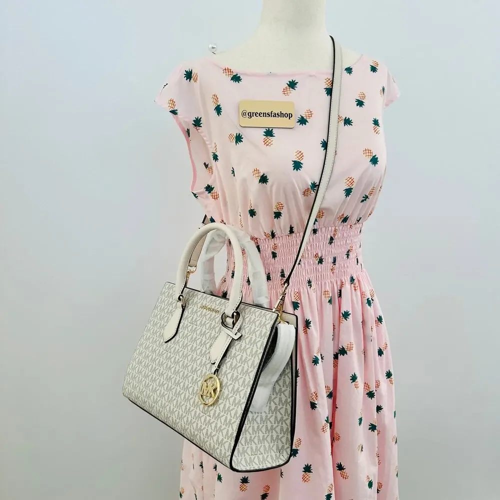 Michael kors purse Sheila Medium Satchel LT Cream - Picture 9 of 9